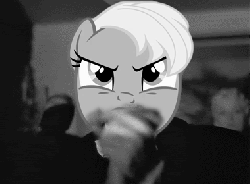 Size: 380x280 | Tagged: safe, applejack, g4, animated, clapping, female, irl, male, orson welles, photo, reaction image