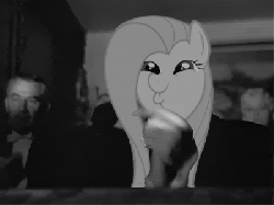 Size: 400x300 | Tagged: safe, fluttershy, g4, animated, clapping, dashface, female, irl, male, orson welles, photo, reaction image
