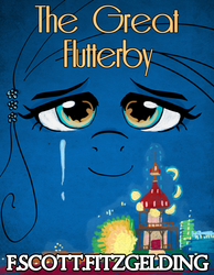 Size: 1050x1350 | Tagged: safe, artist:toodles3702, fluttershy, pony, g4, female, parody, solo, the great gatsby