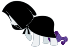 Size: 5500x3544 | Tagged: safe, artist:thehellbean, rarity, pony, unicorn, g4, suited for success, absurd resolution, cloak, clothes, female, horn, mare, simple background, solo, transparent background, vector