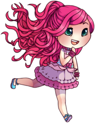 Size: 592x765 | Tagged: safe, artist:slither-of-moonlight, pinkie pie, human, g4, chibi, female, humanized, solo