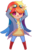 Size: 434x669 | Tagged: safe, artist:slither-of-moonlight, rainbow dash, human, g4, chibi, female, humanized, solo