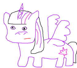 Size: 442x391 | Tagged: safe, artist:andaimaru, twilight sparkle, alicorn, pony, g4, magical mystery cure, female, solo, twilight sparkle (alicorn)