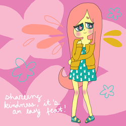 Size: 1280x1280 | Tagged: safe, artist:witchlette, fluttershy, human, g4, female, humanized, solo