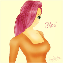 Size: 750x750 | Tagged: safe, artist:sayue, babs seed, human, g4, female, humanized, solo