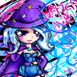 Size: 4000x4000 | Tagged: safe, artist:wendysakana, trixie, human, g4, female, humanized, solo