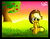 Size: 600x471 | Tagged: safe, artist:neoncabaret, applejack, earth pony, pony, g4, apple, hat, sunset, sweet