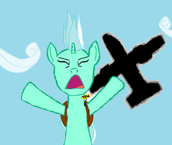 Size: 877x740 | Tagged: safe, artist:guybrush, lyra heartstrings, pony, g4, female, parachute, plane, skydiving, solo