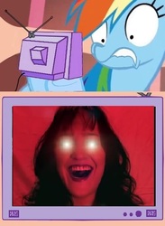 Size: 439x600 | Tagged: safe, rainbow dash, g4, exploitable meme, mara wilson, nostalgia critic, tgwtg, tv meme