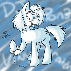 Size: 600x600 | Tagged: safe, artist:thepipefox, dj pon-3, vinyl scratch, pony, g4, female, solo