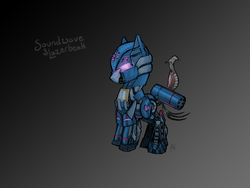 Size: 2400x1800 | Tagged: safe, artist:poniesofthekeene, fall of cybertron, laserbeak, ponified, soundwave, transformers