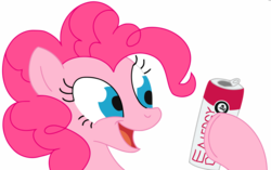 Size: 1146x720 | Tagged: safe, pinkie pie, earth pony, pony, g4, energy drink, euro shopper, female, solo