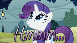 Size: 288x162 | Tagged: safe, edit, edited screencap, screencap, rarity, pony, g4, look before you sleep, animated, female, lamp, lamppost, reaction image, solo, yes