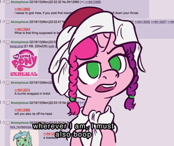 Size: 754x637 | Tagged: safe, oc, oc only, oc:marker pony, pony, /mlp/, 4chan, 4chan screencap, boop, female, mare, mlpg, parody, solo
