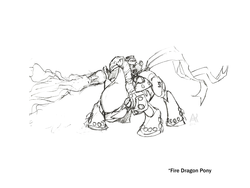 Size: 1600x1200 | Tagged: safe, artist:poniesofthekeene, eldar, fire dragon, ponified, warhammer (game), warhammer 40k