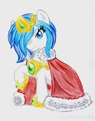 Size: 2560x3256 | Tagged: safe, artist:misschang, shining armor, pony, g4, gleaming shield, rule 63, solo