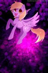 Size: 588x892 | Tagged: safe, artist:krazy-chibi, derpy hooves, pegasus, pony, g4, female, mare, solo, underp