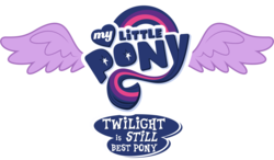 Size: 4800x2800 | Tagged: safe, artist:mamandil, edit, twilight sparkle, alicorn, pony, g4, best pony, best pony logo, female, high res, logo, logo edit, mare, my little pony logo, simple background, transparent background, twilight sparkle (alicorn), vector