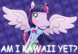 Size: 373x261 | Tagged: safe, edit, twilight sparkle, anthro, equestria girls, g4, comic sans, cute, hoers