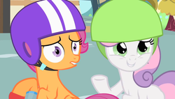 Size: 1900x1080 | Tagged: safe, screencap, scootaloo, sweetie belle, g4