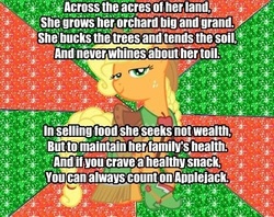 Size: 497x393 | Tagged: safe, artist:snakeman1992, applejack, g4, meme, poem