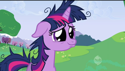 Size: 1920x1080 | Tagged: safe, twilight sparkle, g4, inverted mouth, twilight snapple