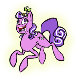 Size: 1404x1406 | Tagged: safe, artist:ehherinn, screwball, pony, g4, female, foaming at the mouth, solo