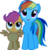 Size: 4907x5153 | Tagged: safe, artist:kishmond, rainbow dash, scootaloo, pegasus, pony, g4, my little pony: friendship is magic, owl's well that ends well, absurd resolution, female, filly, happy, mare, simple background, smiling, transparent background, vector