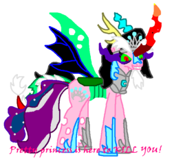 Size: 576x548 | Tagged: safe, oc, oc only, pony, horror, not salmon, ohgodwhy, solo, tiara ultima, wat, what has science done