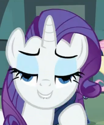 Size: 255x306 | Tagged: safe, rarity, pony, g4, faic, lip bite, solo