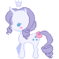 Size: 440x440 | Tagged: safe, artist:hima-hima, rarity, pony, unicorn, g4, beady eyes, blush sticker, blushing, crown, cute, dot eyes, eyelashes, female, full body, gif, mare, non-animated gif, pixel art, raribetes, side view, simple background, small ears, solo, standing, tail bow, transparent background