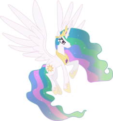 Size: 6000x6421 | Tagged: dead source, safe, artist:kraysee, princess celestia, alicorn, pony, g4, absurd resolution, female, mare, simple background, solo, transparent background, vector