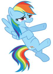 Size: 3610x5000 | Tagged: safe, artist:midnight--blitz, rainbow dash, pegasus, pony, g4, absurd resolution, dreamworks face, female, mare, simple background, smug, transparent background, vector