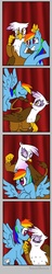 Size: 375x1942 | Tagged: safe, artist:susiebeeca, gilda, rainbow dash, griffon, g4, female, kissing, lesbian, ship:gildash, shipping