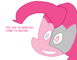 Size: 795x614 | Tagged: safe, pinkie pie, android, robot, g4