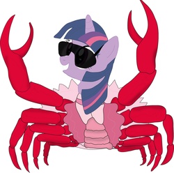 Size: 1808x1795 | Tagged: safe, artist:koribaka, twilight sparkle, crab, g4, crab nicholson, solo, twicrab