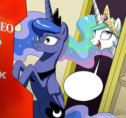 Size: 750x700 | Tagged: safe, artist:johnjoseco, princess celestia, princess luna, gamer luna, g4, exploitable, exploitable meme, meme, neo geo, neo geo celestia, template