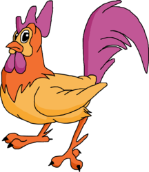 Size: 881x1022 | Tagged: safe, scootaloo, bird, chicken, g4, animaniacs, chicken boo, crossover, doodle, scootachicken, simple background, transparent background