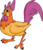 Size: 881x1022 | Tagged: safe, scootaloo, bird, chicken, g4, animaniacs, chicken boo, crossover, doodle, scootachicken, simple background, transparent background