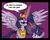 Size: 444x354 | Tagged: safe, edit, twilight sparkle, alicorn, pony, unicorn, g4, gun, no time to explain, self ponidox, sunglasses, text, twilight sparkle (alicorn), unicorn twilight