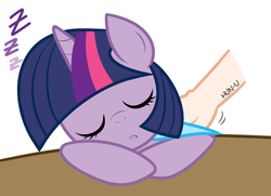 Size: 800x579 | Tagged: safe, artist:funu, twilight sparkle, g4, blanket, disembodied hand, pixiv, sleeping, zzz