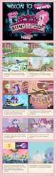 Size: 1200x3794 | Tagged: safe, artist:dcpip, pinkie pie, princess celestia, rarity, twilight sparkle, parasprite, g4, andrew ryan, atlas shrugged, bioshock, comic, parody