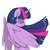 Size: 1200x1200 | Tagged: dead source, safe, artist:kryptchild, twilight sparkle, alicorn, pony, g4, female, mare, simple background, solo, twilight sparkle (alicorn), white background