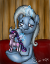 Size: 1032x1334 | Tagged: safe, artist:simpe94, trixie, twilight sparkle, g4, brushable, dreamworks face, duo, female, toy