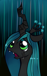 Size: 969x1552 | Tagged: safe, artist:gsphere, queen chrysalis, changeling, changeling queen, g4, crown, crying, female, jewelry, regalia