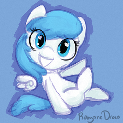 Size: 500x500 | Tagged: safe, artist:robynne, lightning bolt, white lightning, g4, 30 minute art challenge, filly