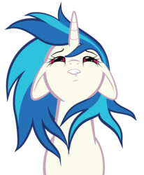 Size: 2550x3094 | Tagged: safe, artist:qtmarx, dj pon-3, vinyl scratch, pony, unicorn, g4, female, floppy ears, hooves, horn, implied orgasm, mare, simple background, solo, teeth, transparent background, vector