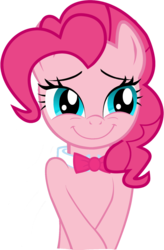 Size: 1110x1689 | Tagged: safe, artist:pinkiepiemike, pinkie pie, g4, bowtie, simple background, transparent background, vector