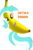 Size: 729x1097 | Tagged: safe, lyra heartstrings, pony, unicorn, g4, banana, banana heartstrings, female, food, i'm a banana, mare, orange text, simple background, text, transformation, transparent background, wat