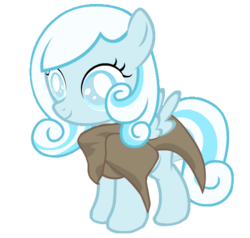 Size: 491x468 | Tagged: safe, oc, oc only, oc:snowdrop, pegasus, pony, blind, clothes, cute, female, filly, simple background, solo, transparent background, vector, vest